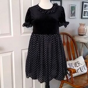 CALIFORNIA Costumes Polka Dot Evil Doll Dress Halloween